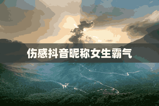 伤感抖音昵称女生霸气(伤感抖音昵称女生霸气两个字)